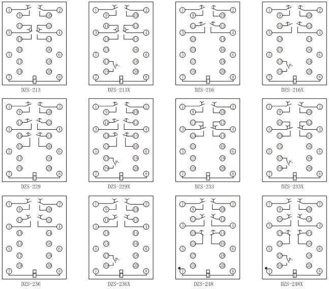DZS-248X电磁式中间继电器